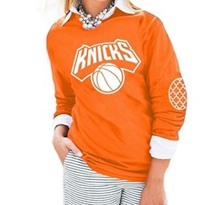 NBA New York Knicks Women's Print Elbow Patch Tee